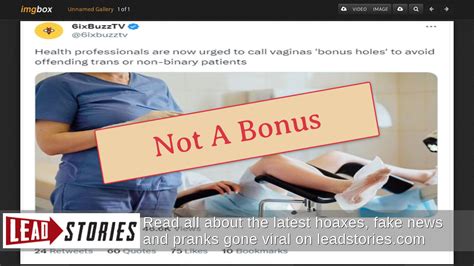 bonushole|No, doctors aren’t being urged to call vaginas ‘bonus holes’.